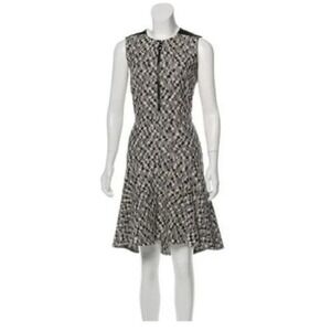 AKRIS PUNTO Fit & Flare Zip Front Sleeveless Dress Size 4‎ MSRP $995